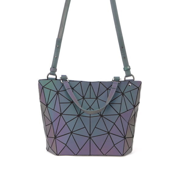Geometric Luminous Handbag Holographic Reflective Bag - Image 2