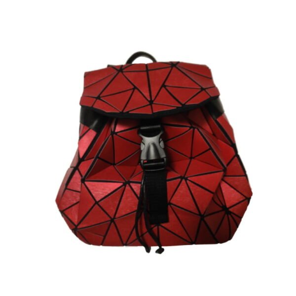 Geometric Stylish Small Backpack Red