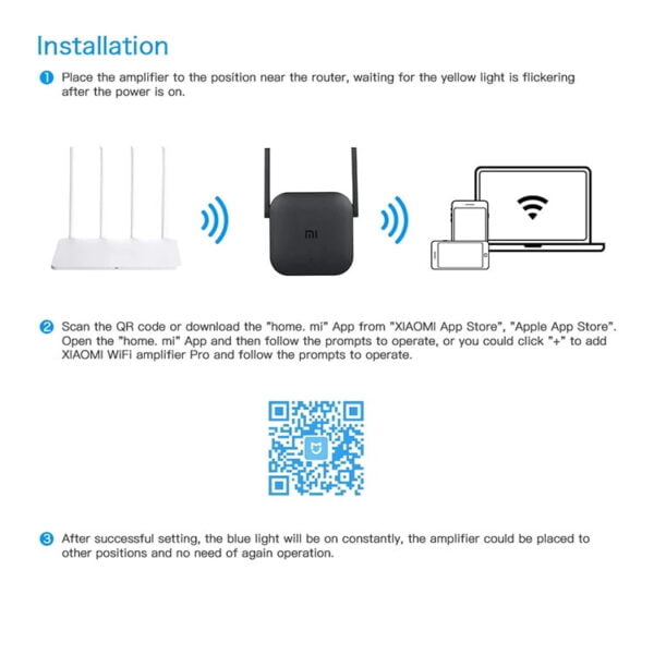 Xiaomi Mijia WiFi Repeater Pro 300M Mi Network Expander - Image 5