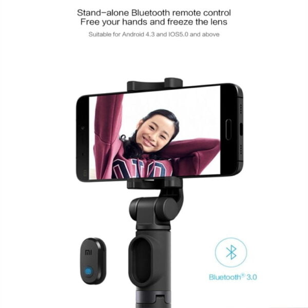 Xiaomi Monopod Mi Selfie Stick Bluetooth Tripod Wireless Remote 360 Black - Image 3