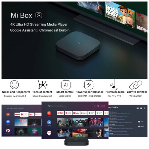 Xiaomi Mi Box S Global Ultra TV 4K Smart TV Box Media Player - Image 7