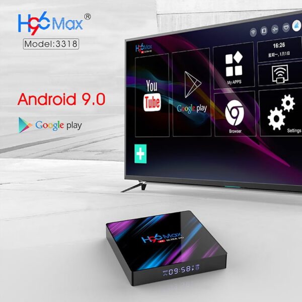 安卓电视盒H96 MAX RK3318 4GB 64GB 4K