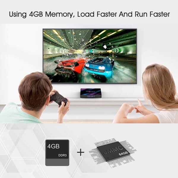 安卓电视盒H96 MAX RK3318 4GB 64GB 4K