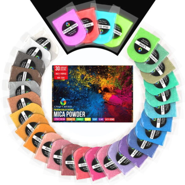 Mica Powder Ultimate 30 Colours Pigment Powder Set
